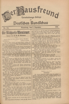 Der Hausfreund : Unterhaltungs-Beilage zur Deutschen Rundschau. 1928, Nr. 264 (2 Dezember)
