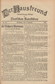 Der Hausfreund : Unterhaltungs-Beilage zur Deutschen Rundschau. 1928, Nr. 269 (8 Dezember)