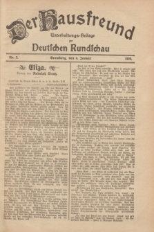 Der Hausfreund : Unterhaltungs-Beilage zur Deutschen Rundschau. 1929, Nr. 2 (3 Januar)