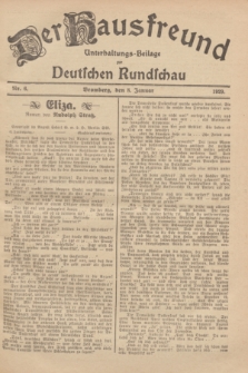 Der Hausfreund : Unterhaltungs-Beilage zur Deutschen Rundschau. 1929, Nr. 6 (8 Januar)