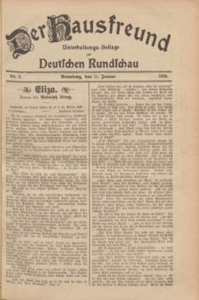 Der Hausfreund : Unterhaltungs-Beilage zur Deutschen Rundschau. 1929, Nr. 9 (11 Januar)