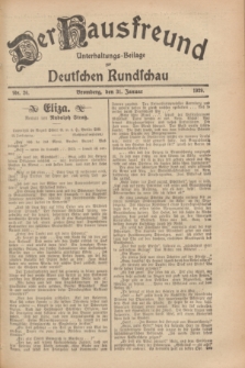 Der Hausfreund : Unterhaltungs-Beilage zur Deutschen Rundschau. 1929, Nr. 26 (31 Januar)