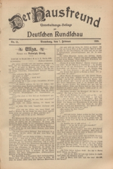 Der Hausfreund : Unterhaltungs-Beilage zur Deutschen Rundschau. 1929, Nr. 31 (7 Februar)