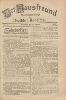 Der Hausfreund : Unterhaltungs-Beilage zur Deutschen Rundschau. 1929, Nr. 49 (28 Februar)