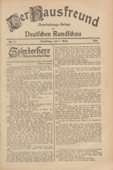 Der Hausfreund : Unterhaltungs-Beilage zur Deutschen Rundschau. 1929, Nr. 55 (7 März)