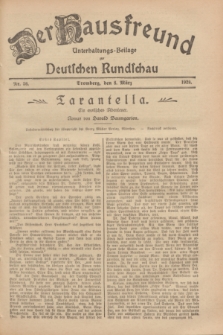 Der Hausfreund : Unterhaltungs-Beilage zur Deutschen Rundschau. 1929, Nr. 56 (8 März)