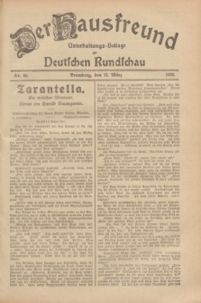 Der Hausfreund : Unterhaltungs-Beilage zur Deutschen Rundschau. 1929, Nr. 60 (13 März)