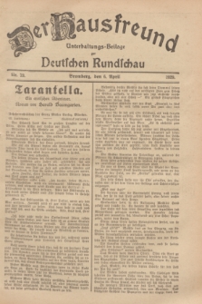 Der Hausfreund : Unterhaltungs-Beilage zur Deutschen Rundschau. 1929, Nr. 79 (6 April)