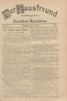 Der Hausfreund : Unterhaltungs-Beilage zur Deutschen Rundschau. 1929, Nr. 107 (12 Mai)