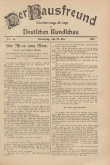 Der Hausfreund : Unterhaltungs-Beilage zur Deutschen Rundschau. 1929, Nr. 116 (24 Mai)