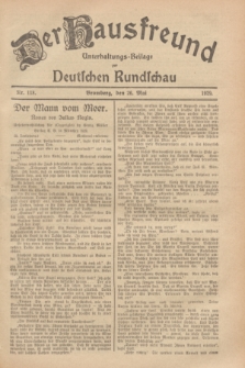 Der Hausfreund : Unterhaltungs-Beilage zur Deutschen Rundschau. 1929, Nr. 118 (26 Mai)