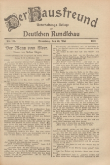 Der Hausfreund : Unterhaltungs-Beilage zur Deutschen Rundschau. 1929, Nr. 119 (28 Mai)