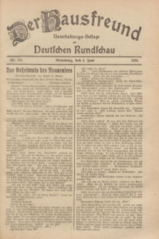 Der Hausfreund : Unterhaltungs-Beilage zur Deutschen Rundschau. 1929, Nr. 125 (5 Juni)
