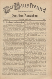 Der Hausfreund : Unterhaltungs-Beilage zur Deutschen Rundschau. 1929, Nr. 126 (6 Juni)