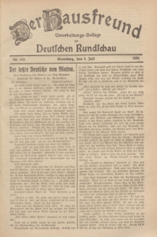 Der Hausfreund : Unterhaltungs-Beilage zur Deutschen Rundschau. 1929, Nr. 153 (9 Juli)