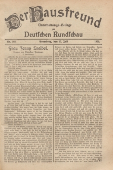 Der Hausfreund : Unterhaltungs-Beilage zur Deutschen Rundschau. 1929, Nr. 169 (27 Juli)