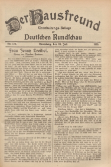 Der Hausfreund : Unterhaltungs-Beilage zur Deutschen Rundschau. 1929, Nr. 170 (28 Juli)