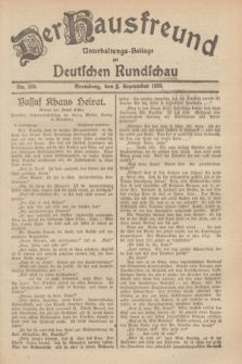 Der Hausfreund : Unterhaltungs-Beilage zur Deutschen Rundschau. 1929, Nr. 199 (3 September)