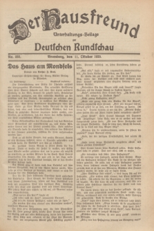 Der Hausfreund : Unterhaltungs-Beilage zur Deutschen Rundschau. 1929, Nr. 232 (11 Oktober)