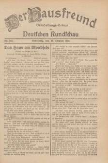 Der Hausfreund : Unterhaltungs-Beilage zur Deutschen Rundschau. 1929, Nr. 245 (27 Oktober)