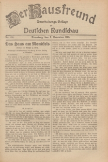 Der Hausfreund : Unterhaltungs-Beilage zur Deutschen Rundschau. 1929, Nr. 251 (7 November)