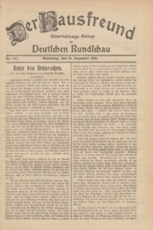 Der Hausfreund : Unterhaltungs-Beilage zur Deutschen Rundschau. 1929, Nr. 287 (20 Dezember)