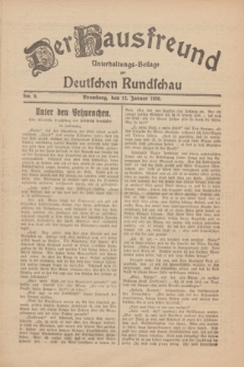 Der Hausfreund : Unterhaltungs-Beilage zur Deutschen Rundschau. 1930, Nr. 9 (12 Januar)