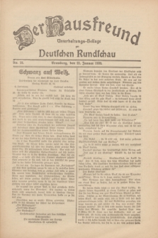 Der Hausfreund : Unterhaltungs-Beilage zur Deutschen Rundschau. 1930, Nr. 18 (23 Januar)