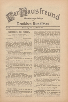 Der Hausfreund : Unterhaltungs-Beilage zur Deutschen Rundschau. 1930, Nr. 30 (6 Februar)