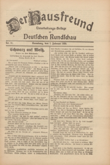 Der Hausfreund : Unterhaltungs-Beilage zur Deutschen Rundschau. 1930, Nr. 31 (7 Februar)