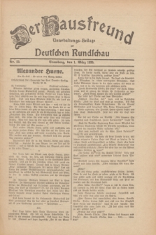 Der Hausfreund : Unterhaltungs-Beilage zur Deutschen Rundschau. 1930, Nr. 50 (1 März)