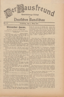 Der Hausfreund : Unterhaltungs-Beilage zur Deutschen Rundschau. 1930, Nr. 51 (2 März)