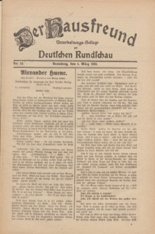 Der Hausfreund : Unterhaltungs-Beilage zur Deutschen Rundschau. 1930, Nr. 52 (4 März)