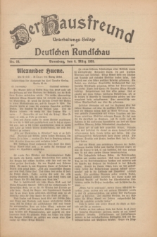Der Hausfreund : Unterhaltungs-Beilage zur Deutschen Rundschau. 1930, Nr. 54 (6 März)