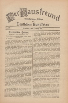 Der Hausfreund : Unterhaltungs-Beilage zur Deutschen Rundschau. 1930, Nr. 57 (9 März)