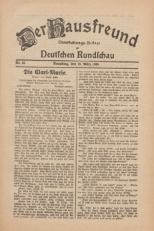 Der Hausfreund : Unterhaltungs-Beilage zur Deutschen Rundschau. 1930, Nr. 65 (19 März)