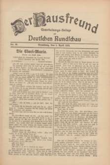 Der Hausfreund : Unterhaltungs-Beilage zur Deutschen Rundschau. 1930, Nr. 80 (5 April)
