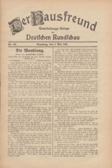 Der Hausfreund : Unterhaltungs-Beilage zur Deutschen Rundschau. 1930, Nr. 105 (8 Mai)