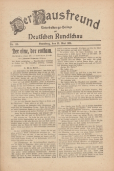 Der Hausfreund : Unterhaltungs-Beilage zur Deutschen Rundschau. 1930, Nr. 118 (23 Mai)