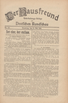 Der Hausfreund : Unterhaltungs-Beilage zur Deutschen Rundschau. 1930, Nr. 122 (28 Mai)