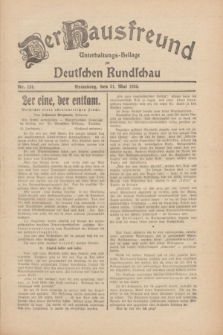 Der Hausfreund : Unterhaltungs-Beilage zur Deutschen Rundschau. 1930, Nr. 124 (31 Mai)