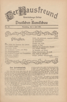 Der Hausfreund : Unterhaltungs-Beilage zur Deutschen Rundschau. 1930, Nr. 131 (8 Juni)