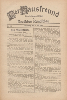 Der Hausfreund : Unterhaltungs-Beilage zur Deutschen Rundschau. 1930, Nr. 154 (8 Juli)