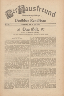 Der Hausfreund : Unterhaltungs-Beilage zur Deutschen Rundschau. 1930, Nr. 168 (24 Juli)