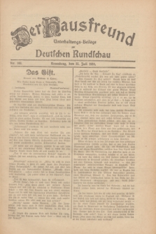 Der Hausfreund : Unterhaltungs-Beilage zur Deutschen Rundschau. 1930, Nr. 169 (25 Juli)