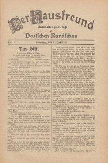 Der Hausfreund : Unterhaltungs-Beilage zur Deutschen Rundschau. 1930, Nr. 171 (27 Juli)