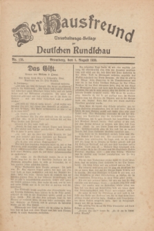 Der Hausfreund : Unterhaltungs-Beilage zur Deutschen Rundschau. 1930, Nr. 178 (5 August)