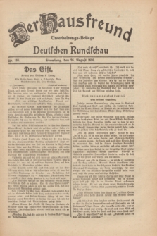 Der Hausfreund : Unterhaltungs-Beilage zur Deutschen Rundschau. 1930, Nr. 195 (26 August)