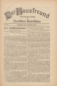 Der Hausfreund : Unterhaltungs-Beilage zur Deutschen Rundschau. 1930, Nr. 202 (3 September)