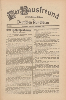 Der Hausfreund : Unterhaltungs-Beilage zur Deutschen Rundschau. 1930, Nr. 217 (20 September)
